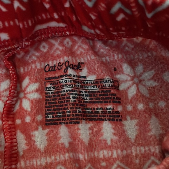 Cat & Jack Girls 2 piece long sleeve pajamas mixed size - Picture 5 of 5